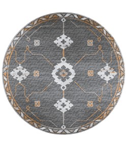 Dalyn Sedona SN16 Charcoal Area Rug 6 ft. X 6 ft. Round