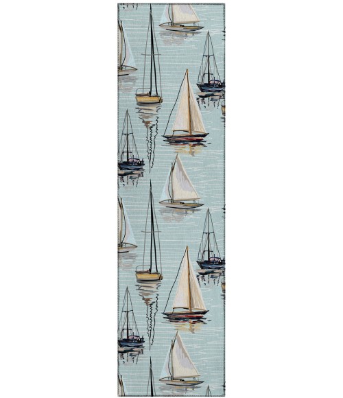 Dalyn Harbor HA8 Teal Area Rug 2 ft. 3 in. X 7 ft. 6 in. Runner