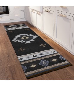 Dalyn Phoenix PH4 Black Area Rug 2 ft. 3 in. X 7 ft. 6 in. Runner