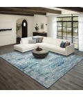 Dalyn Jericho JC5 Denim Area Rug 4 ft. X 4 ft. Round