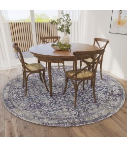 Dalyn Jericho JC3 Violet Area Rug 8 ft. X 8 ft. Round