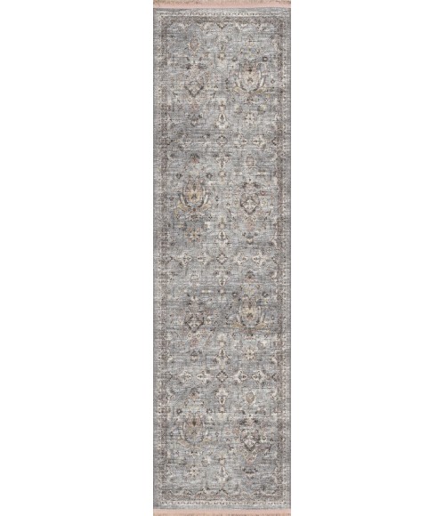 Dalyn Marbella MB4 Silver Area Rug 2 ft. 3 in. X 12 ft. Runner