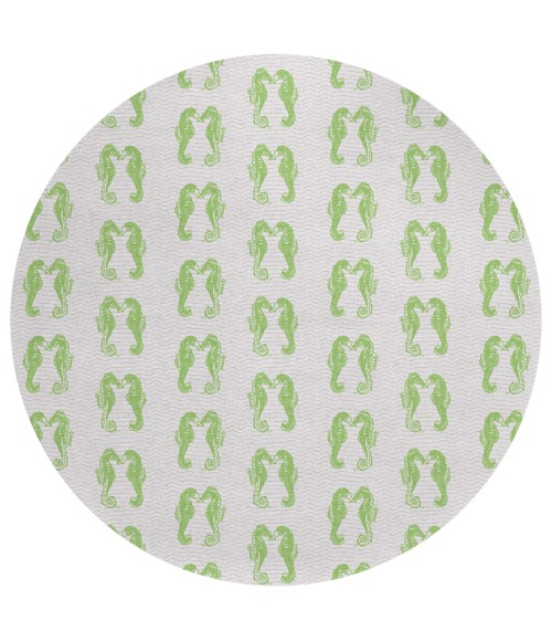Dalyn Seabreeze SZ15 Lime-In Area Rug 8 ft. X 8 ft. Round