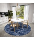 Dalyn Harbor HA7 Navy Area Rug 8 ft. X 8 ft. Round
