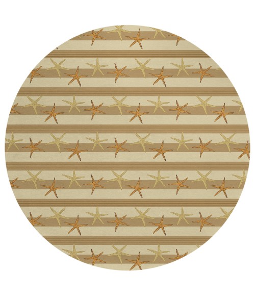 Dalyn Seabreeze SZ12 Beige Area Rug 8 ft. X 8 ft. Round
