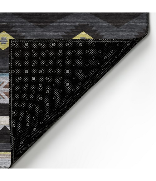 Dalyn Phoenix PH3 Black Area Rug 8 ft. X 8 ft. Round