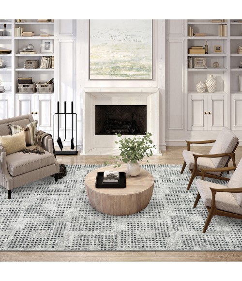 Dalyn Delano Area Rug Dalyn Delano DA1 Pewter Area Rug 9 ft. X 12 ft. Rectangle