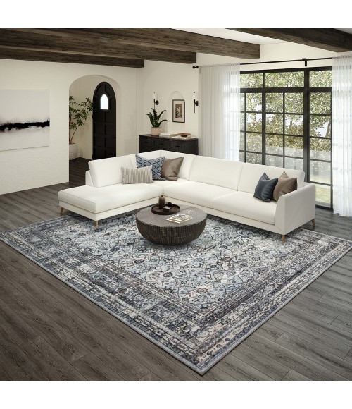 Dalyn Jericho JC7 Pewter Area Rug 2 ft. 6 in. X 10 ft. Runner
