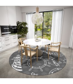 Dalyn Harbor HA9 Grey Area Rug 8 ft. X 8 ft. Round