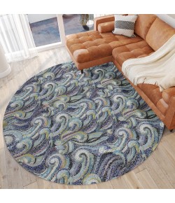 Dalyn Seabreeze SZ14 Ink Area Rug 8 ft. X 8 ft. Round