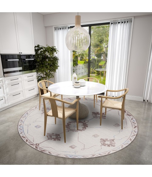 Dalyn Sedona SN16 Parchment Area Rug 4 ft. X 4 ft. Round