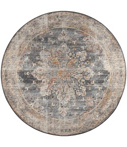 Dalyn Jericho JC6 Charcoal Area Rug 6 ft. X 6 ft. Round