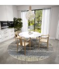 Dalyn Winslow WL4 Charcoal Area Rug 6 ft. X 6 ft. Round