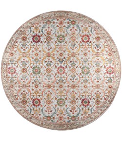 Dalyn Jericho JC1 Ivory Area Rug 8 ft. X 8 ft. Round