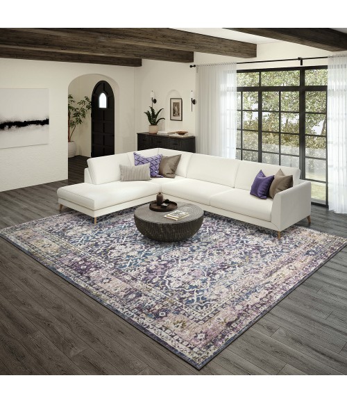 Dalyn Jericho JC3 Violet Area Rug 8 ft. X 8 ft. Round