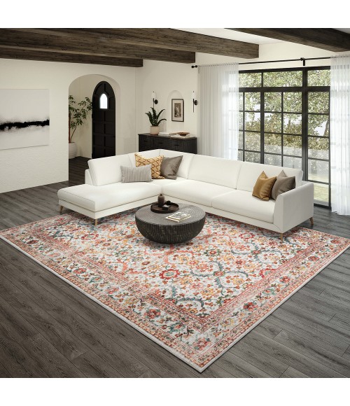 Dalyn Jericho JC1 Ivory Area Rug 2 ft. 6 in. X 10 ft. Runner