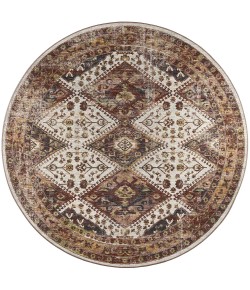 Dalyn Jericho JC9 Putty Area Rug 6 ft. X 6 ft. Round