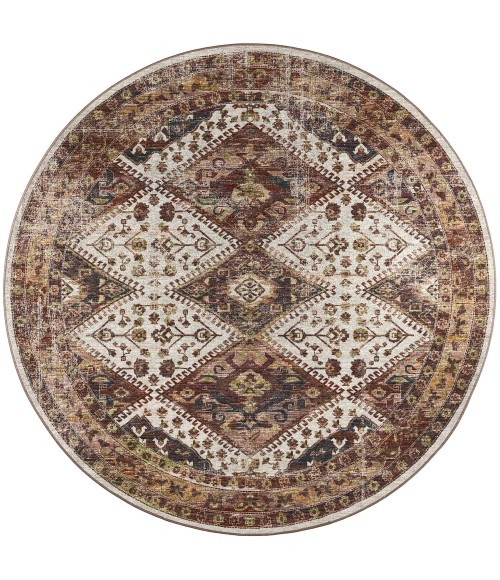 Dalyn Jericho JC9 Putty Area Rug 4 ft. X 4 ft. Round