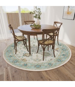 Dalyn Marbella MB6 Ivory Area Rug 4 ft. X 4 ft. Round