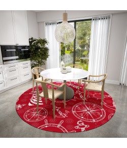 Dalyn Harbor HA9 Red Area Rug 8 ft. X 8 ft. Round
