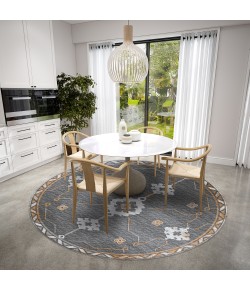 Dalyn Sedona SN16 Charcoal Area Rug 8 ft. X 8 ft. Round