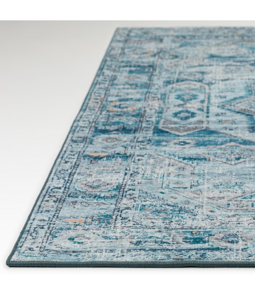Dalyn Jericho JC5 Denim Area Rug 4 ft. X 4 ft. Round