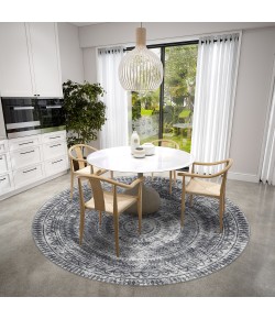 Dalyn Sedona SN7 Pewter Area Rug 8 ft. X 8 ft. Round