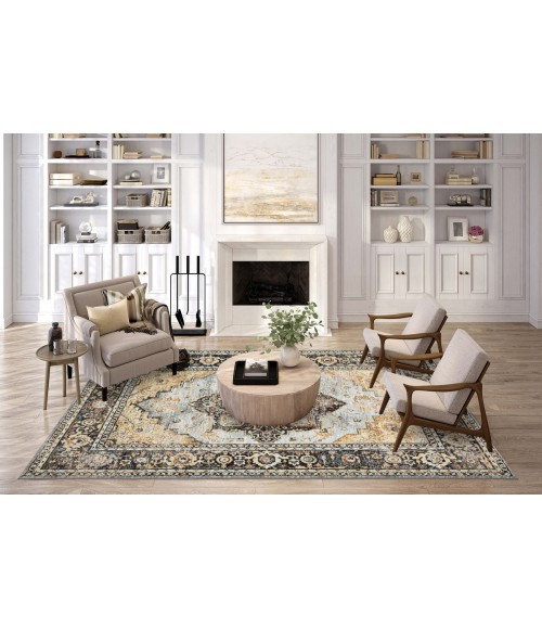 Dalyn Jericho JC2 Pewter Area Rug 8 ft. X 8 ft. Round
