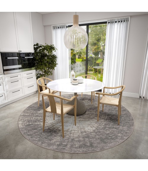 Dalyn Winslow WL1 Taupe Area Rug 6 ft. X 6 ft. Round