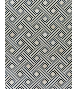 Exquisite Rugs Natural Hide Ivory/Blue/Multi 21675X8 5ft.X8ft. Rect. Rug