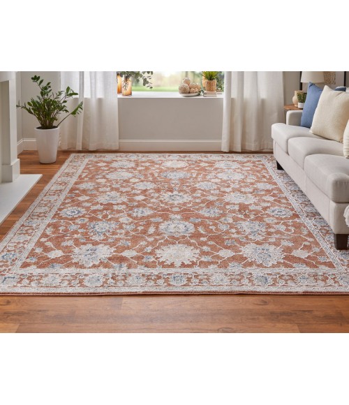 Feizy Pasha TERRACOTTA/IVORY PAS39M7F 2 ft. X 3 ft. Rectangle Rug