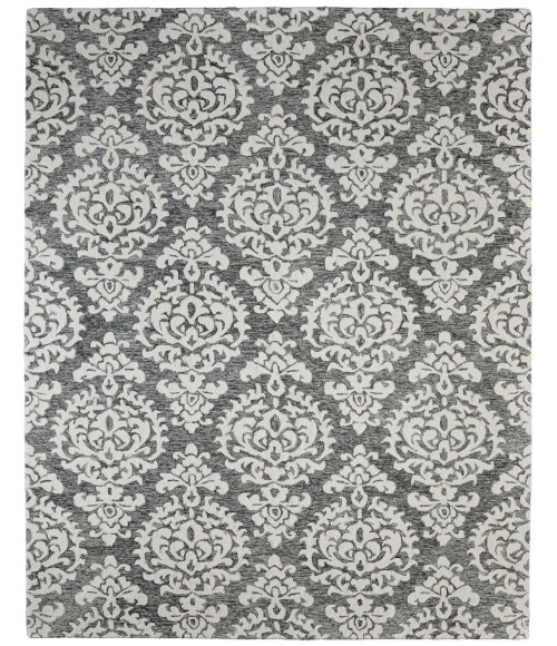 Feizy Belfort Gray/Ivory/Black Rug 8698A26F 8 ft. X 10 ft. Rect. - Rugs Town Feizy Belfort Gray/Ivory/Black 8698A26F 8 ft. X 10 ft. Rect. Rug