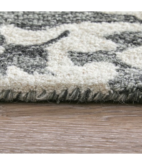 Feizy Belfort Gray/Ivory/Black Rug 8698A26F 8 ft. X 10 ft. Rect. - Rugs Town Feizy Belfort Gray/Ivory/Black 8698A26F 8 ft. X 10 ft. Rect. Rug