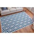 Feizy Saphir Mira TEAL/WHITE 6803490F 9 ft. 8 in. X 12 ft. 7 in. Rectangle Rug