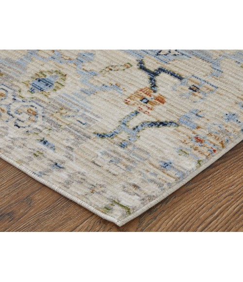 Feizy Melrose IVORY/GREEN MEL39NZF 9 ft. 0 in. X 12 ft. 8 in. Rectangle Rug