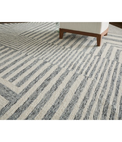Feizy Wallace Gray/Ivory WAL8A42F 2 ft. X 3 ft. Rect. Rug