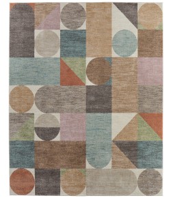 Feizy Eden Ivory/Brown/Blue EDN39QUF 9 ft. X 12 ft. Rect. Rug