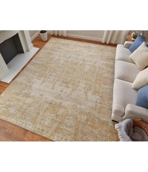 Feizy Eastfield GOLD/IVORY EAS69FPF 4 ft. X 6 ft. Rectangle Rug