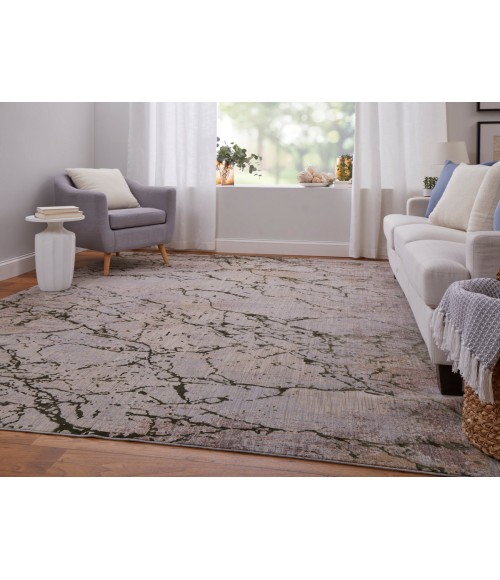 Feizy Pryor GREEN/MULTI PRY39NEF 5 ft. X 8 ft. Rectangle Rug