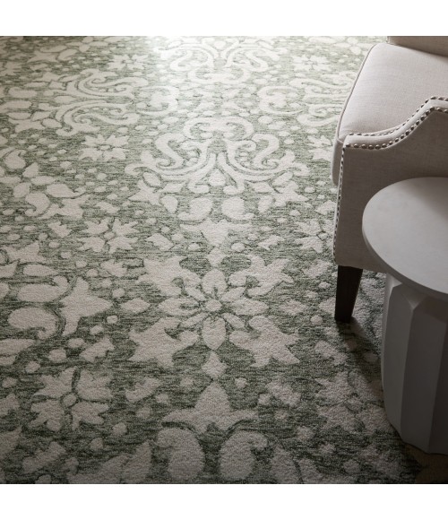 Feizy Belfort Ivory/Green 8698A28F 5 ft. X 8 ft. Rect. Rug