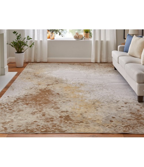Feizy Waldor IVORY/GOLD 73539NCF 8 ft. X 11 ft. Rectangle Rug