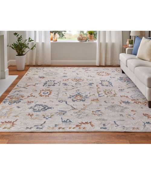 Feizy Pasha IVORY/MULTI Rug PAS39M8F 5 ft. X 7 ft. 6 in. Rectangle - Rugs Town Feizy Pasha IVORY/MULTI PAS39M8F 5 ft. X 7 ft. 6 in. Rectangle Rug