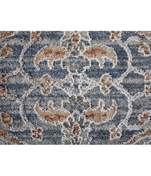 Feizy Pasha BLUE/IVORY PAS39M4F 6 ft. 7 in. X 9 ft. 6 in. Rectangle Rug