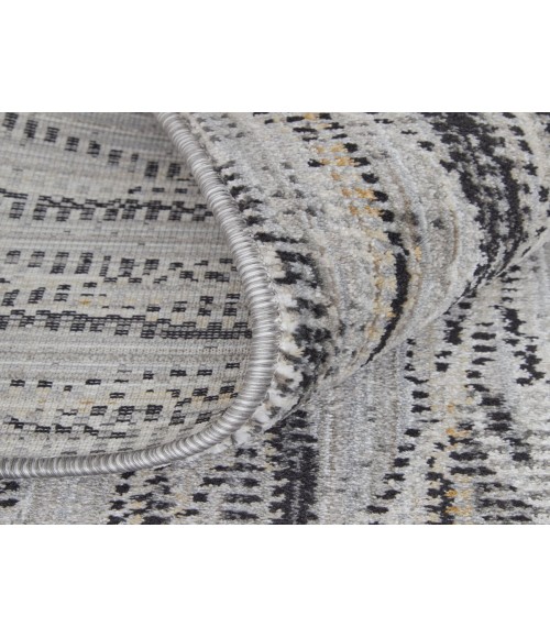 Feizy Sonora GRAY/CHARCOAL SNR39NXF 6 ft. 7 in. X 9 ft. 6 in. Rectangle Rug