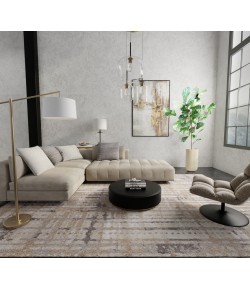 Feizy Skyview Brown/Tan/Ivory SKV39QBF 9 ft. X 12 ft. Rect. Rug