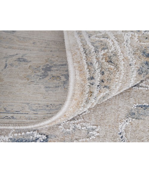 Feizy Pasha BEIGE/BLUE PAS39M7F 2 ft. X 3 ft. Rectangle Rug