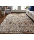 Feizy Kaia Tan/Orange/Blue KAI39GMF 5 ft. X 7 ft. 9 in. Rect. Rug