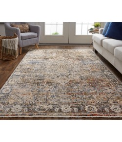 Feizy Kaia Tan/Orange/Blue KAI39GMF 5 ft. X 7 ft. 9 in. Rect. Rug