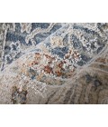 Feizy Pasha BLUE/IVORY PAS39M4F 6 ft. 7 in. X 9 ft. 6 in. Rectangle Rug