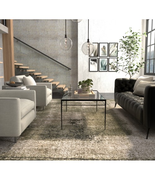 Feizy Skyview Green/Tan SKV39QCF 2 ft. 6 in. X 7 ft. 3 in. Rect. Rug